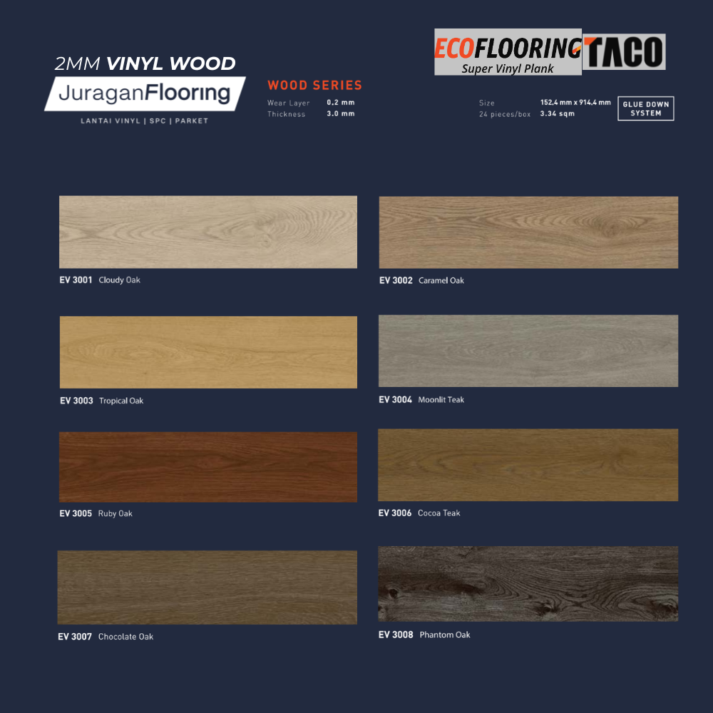 Eco Flooring Woodgrain by TACO 3mm
