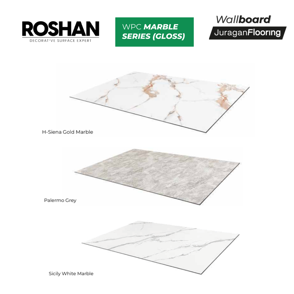 ROSHAN WALLBOARD MARBLE SERIES (GLOSS)