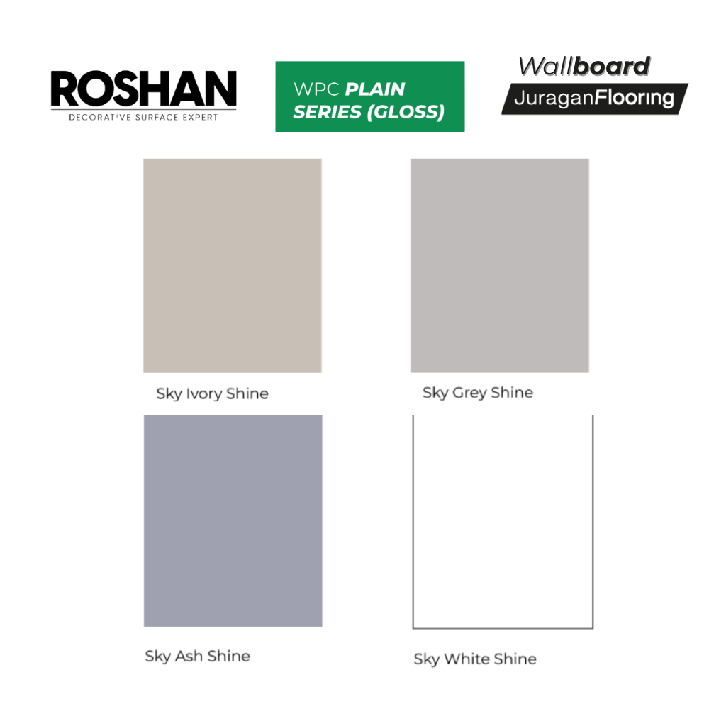 ROSHAN WALLBOARD PLAIN SERIES (GLOSS)