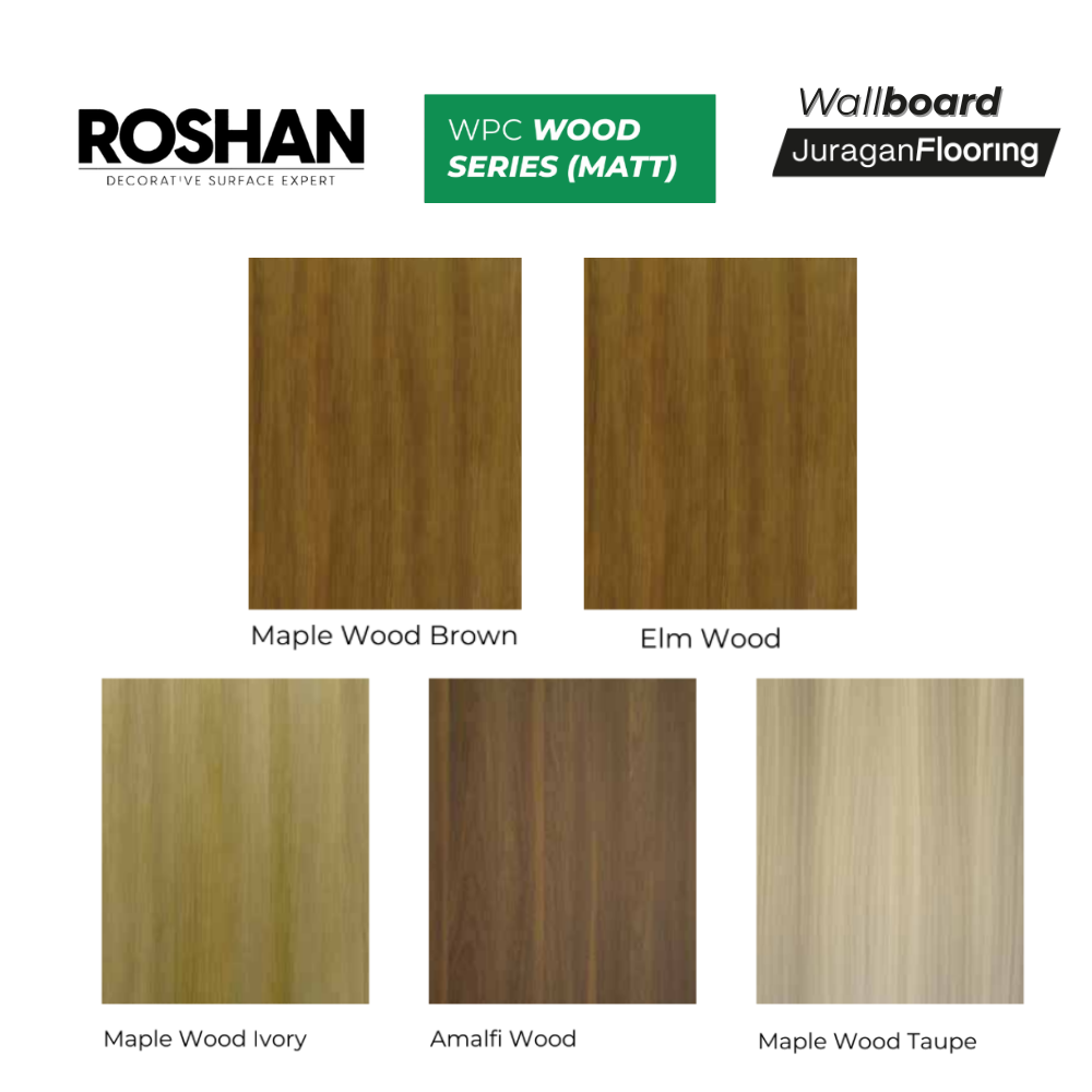 ROSHAN WALLBOARD WOOD SERIES (MATT)