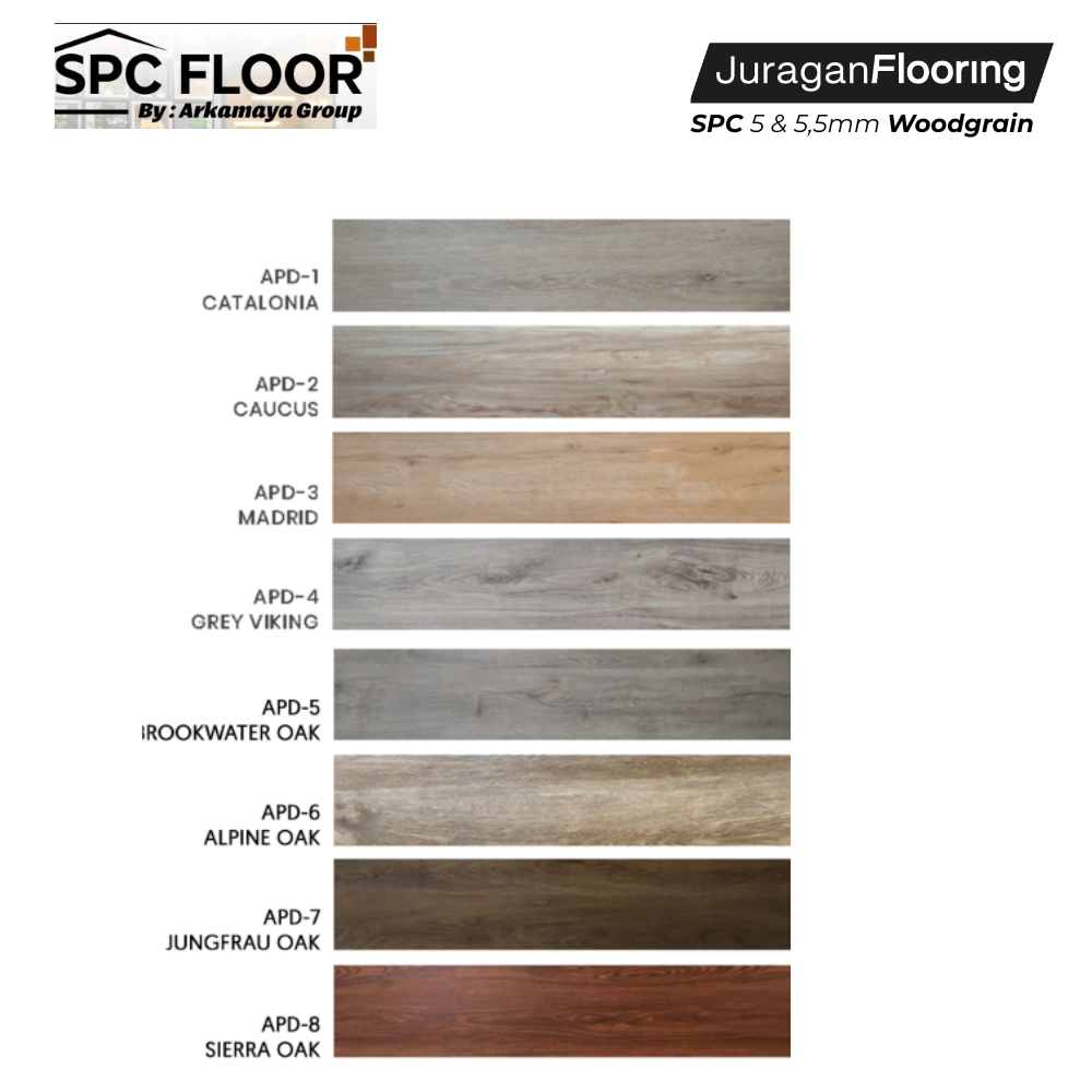SPC FLOOR WOOD SERIES (5 MM)